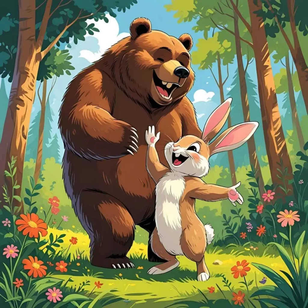 A Bear and a Rabbit Joke