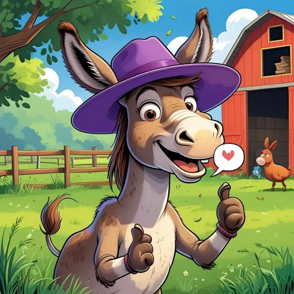 Donkey Says Purple Hat Joke