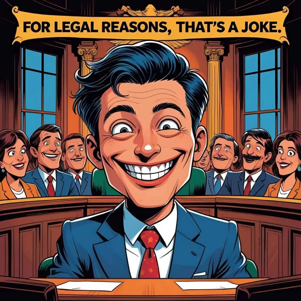 For Legal Reasons That’s a Joke Meaning