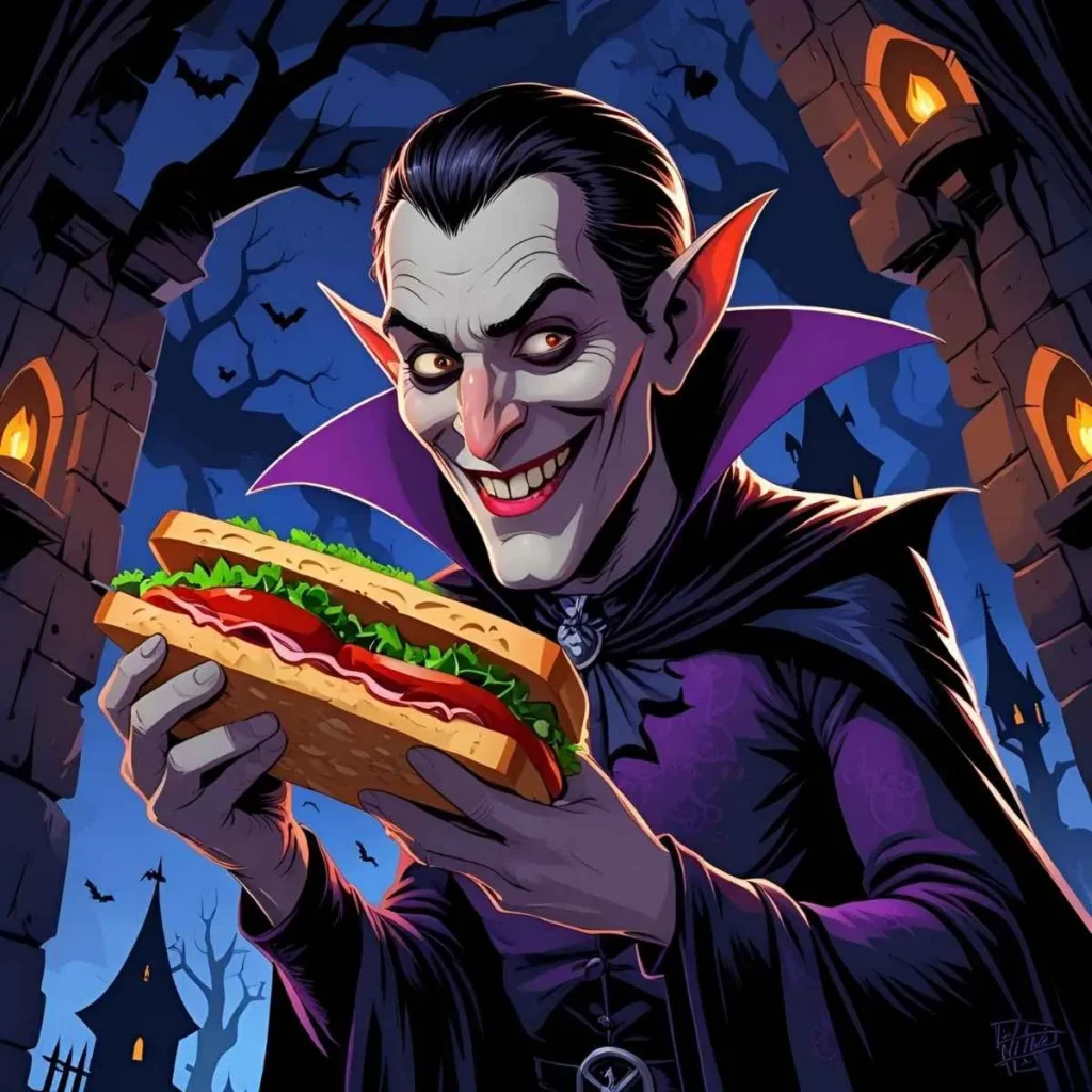 Croque monsieur vampire joke