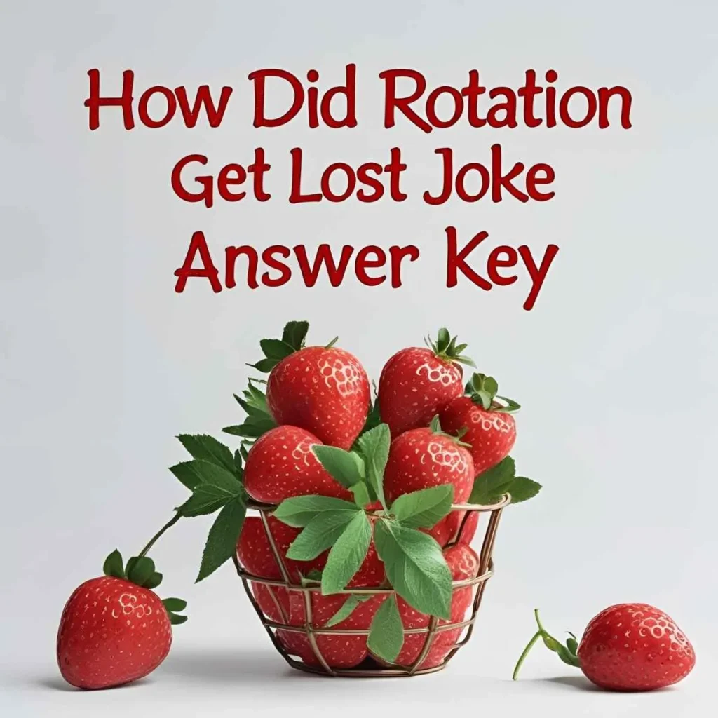 How Did the Rotation Get Lost Joke Answer Key