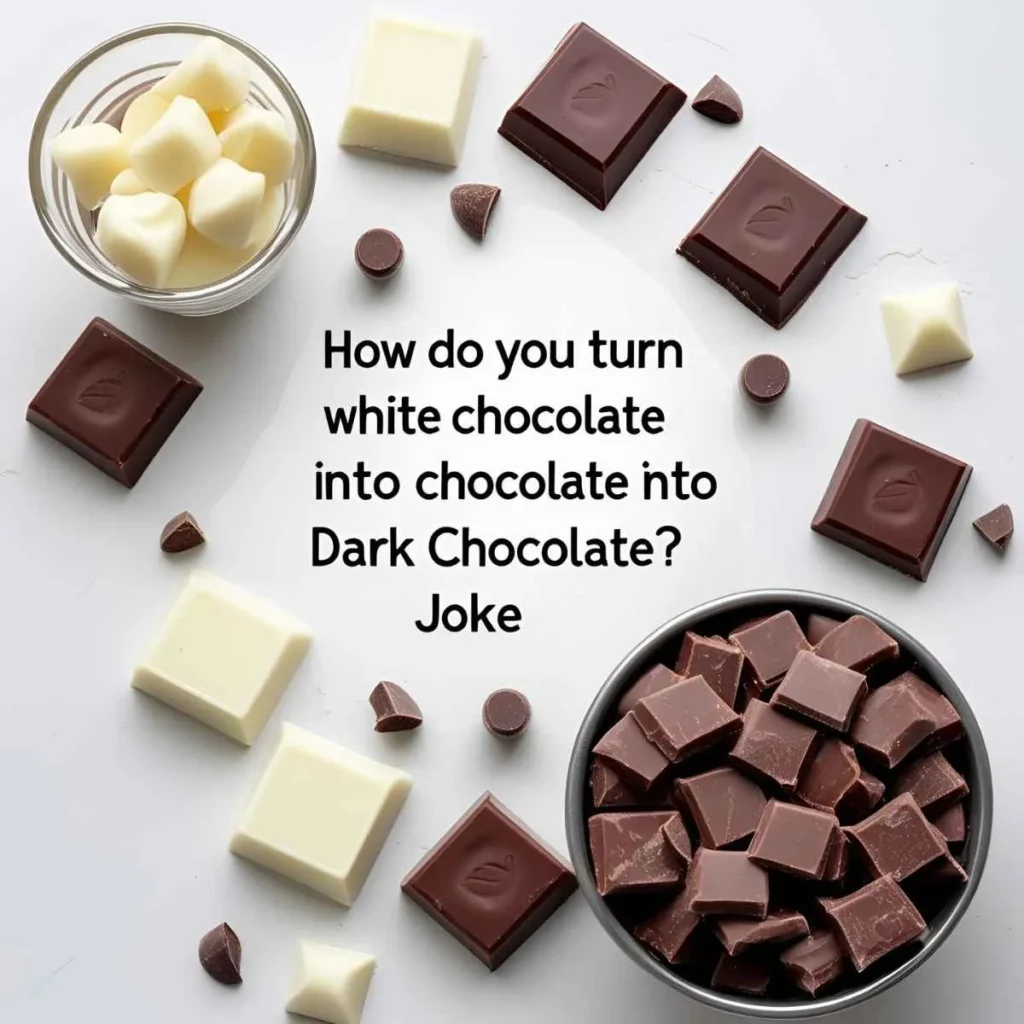 How Do You Turn White Chocolate Into Dark Chocolate Joke