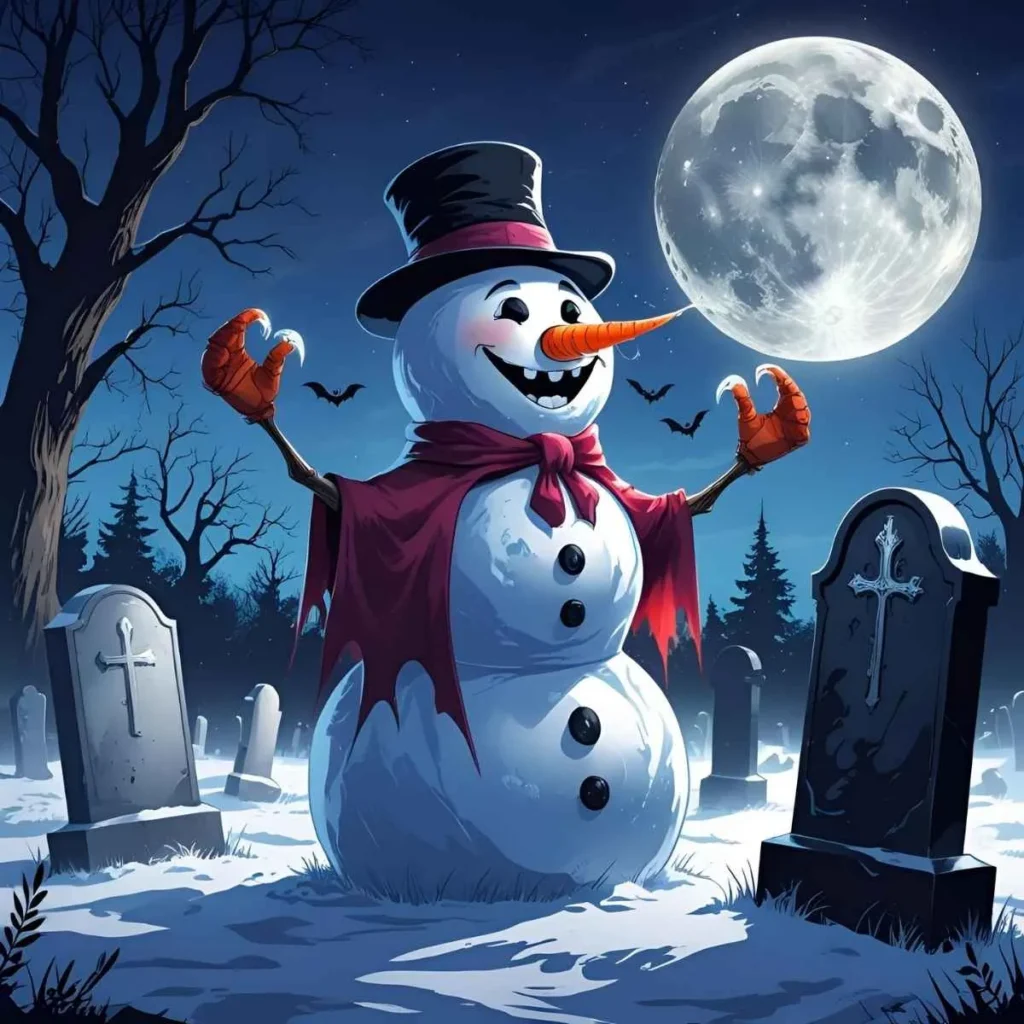 Snowman vampire joke