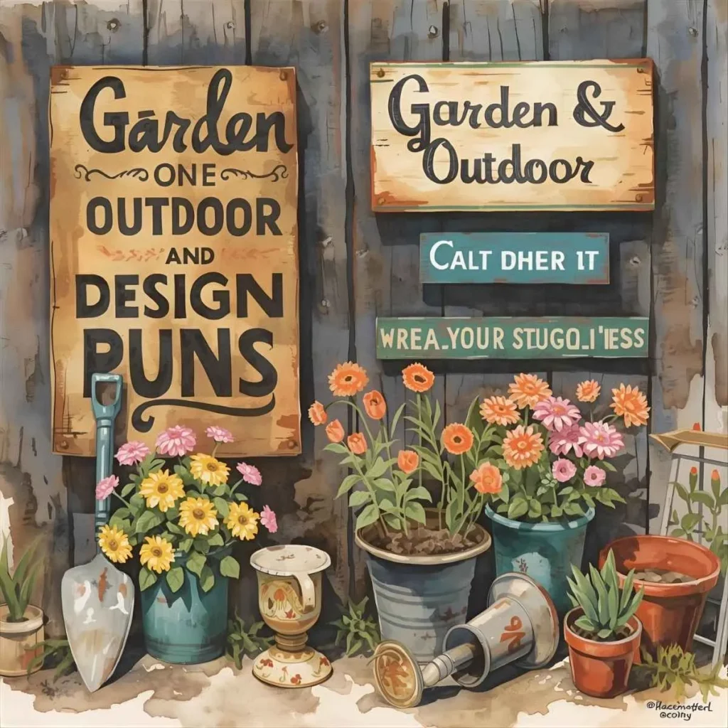  Garden & Outdoor Design Puns