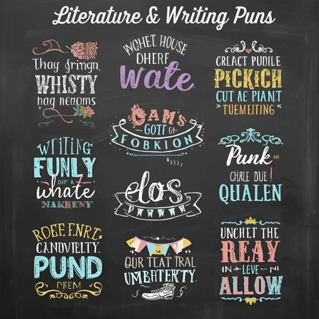 Literature & Writing Puns