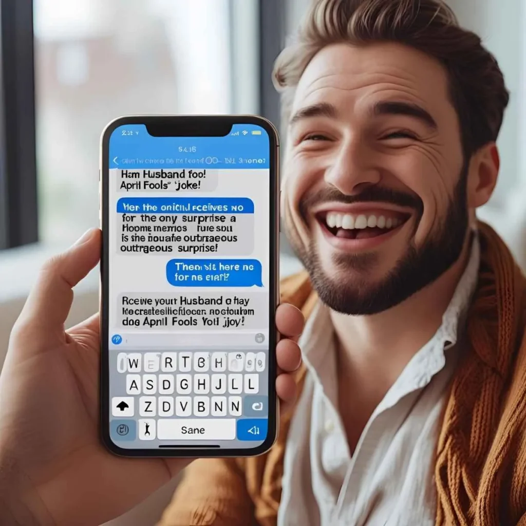 April Fools Joke for Husband Text 