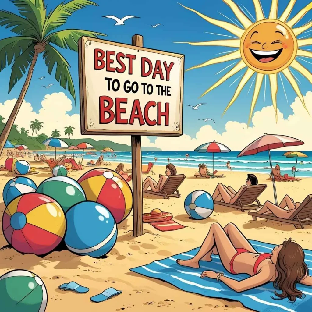 Best Day to Go to the Beach Joke
