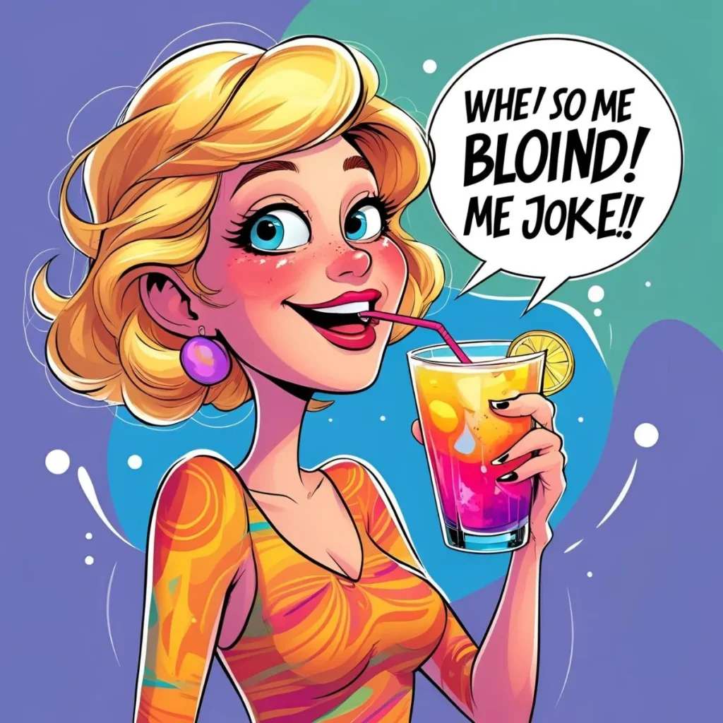 blond joke drink