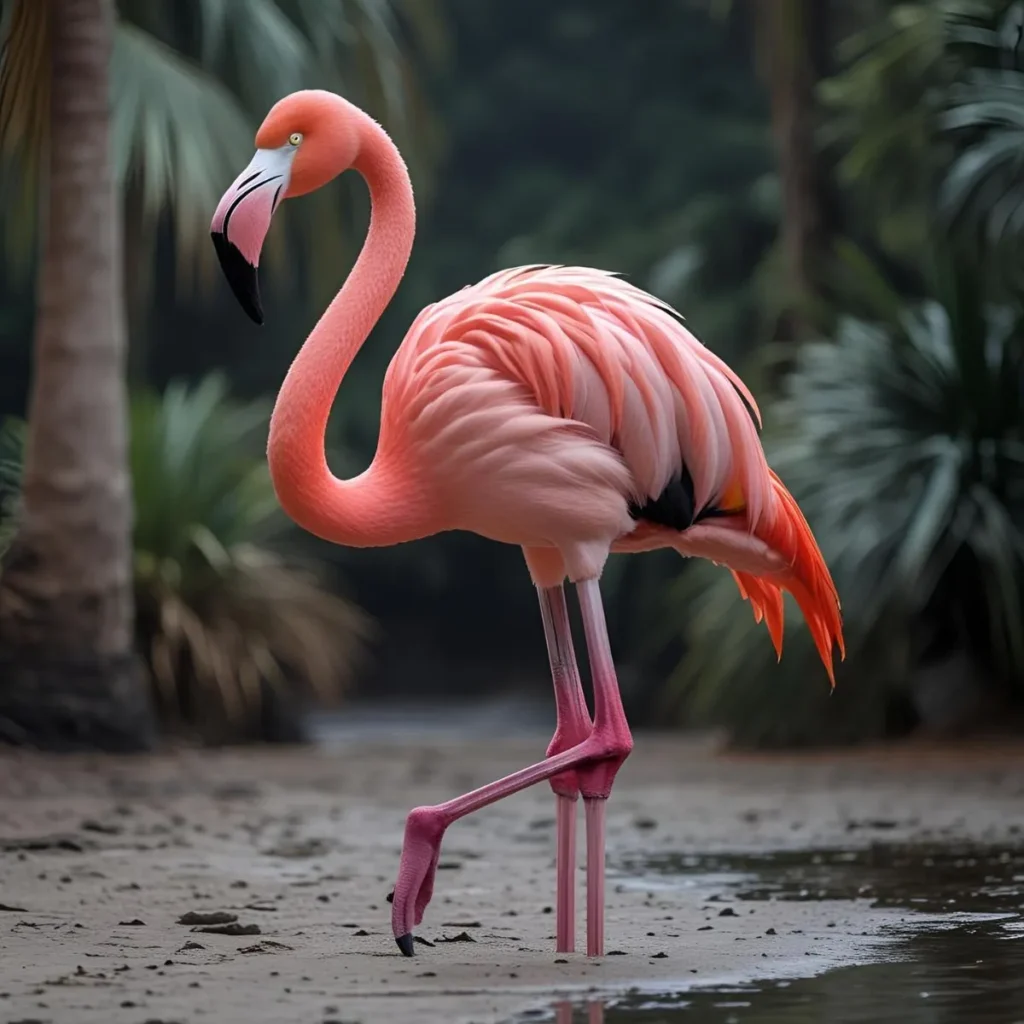 Flamingo Joke Put Foot Down