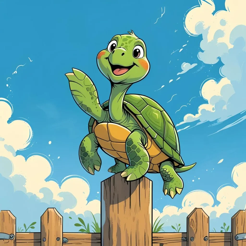  Turtle on a Fence Post Book