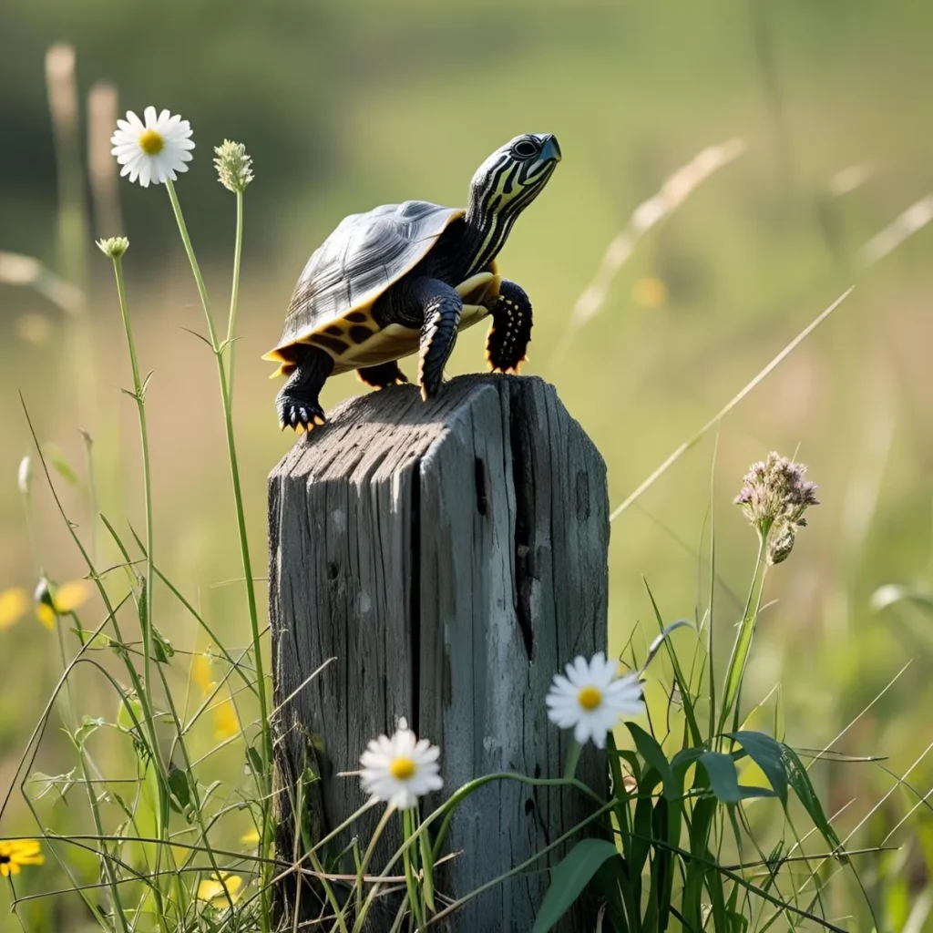  Turtle on a Fence Post Meme