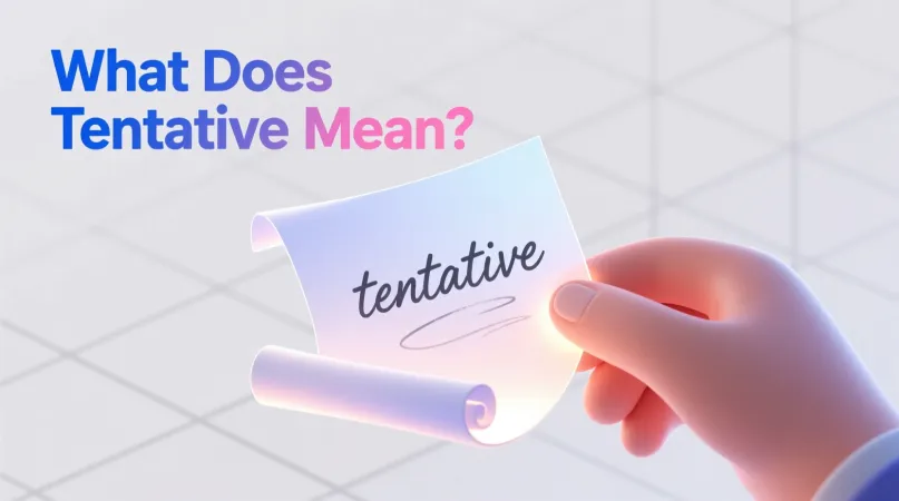 Read more about the article What Does Tentative Mean In Text 💬Full Meaning Explained 2026