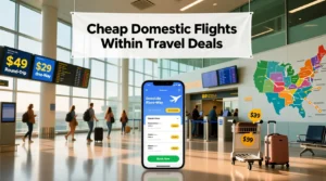 Read more about the article Cheap Domestic Flights Within Travel Deals