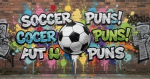 Read more about the article Soccer Puns ⚽ A Goal-Scoring Collection of Laughs<p class="post-updated-date">🕓 <span class="updated-label">Last updated on</span> <time datetime="2026-02-23T05:56:11+00:00">February 23, 2026</time></p><script type="application/ld+json">
        {
          "@context": "https://schema.org",
          "@type": "BlogPosting",
          "mainEntityOfPage": {
            "@type": "WebPage",
            "@id": "https://jokesplanets.com/soccer-puns/"
          },
          "datePublished": "2026-02-23T05:55:47+00:00",
          "dateModified": "2026-02-23T05:56:11+00:00"
        }
        </script>