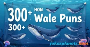 Read more about the article 300+Whale Puns 🐋 That’ll Make a Big Splash of Laughter<p class="post-updated-date">🕓 <span class="updated-label">Last updated on</span> <time datetime="2026-02-09T06:55:02+00:00">February 9, 2026</time></p><script type="application/ld+json">
        {
          "@context": "https://schema.org",
          "@type": "BlogPosting",
          "mainEntityOfPage": {
            "@type": "WebPage",
            "@id": "https://jokesplanets.com/whale-puns/"
          },
          "datePublished": "2026-02-09T06:51:25+00:00",
          "dateModified": "2026-02-09T06:55:02+00:00"
        }
        </script>