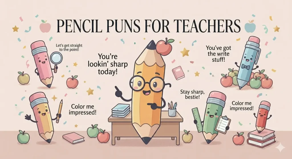 ✨ 186+ The Ultimate List of Pencil Puns for Teachers